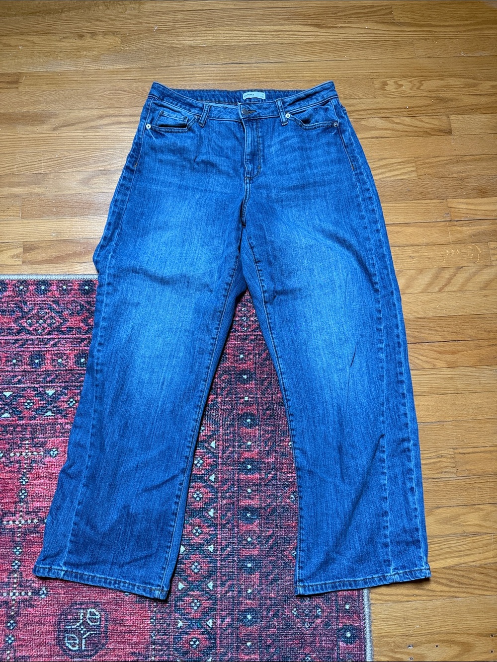 Sonoma Women's Straight Leg Denim Jeans - medium Blue Wash